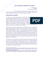 Indicadores para una pastoral catequética familiar