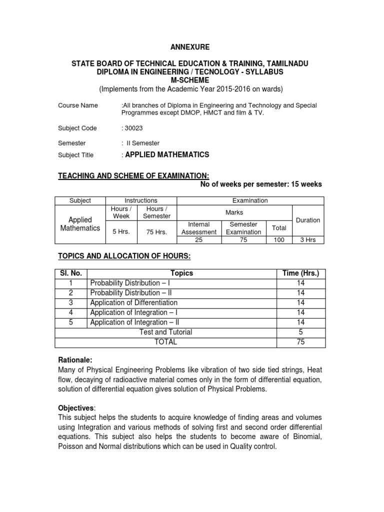 Applied Mathematics Pdf Probability Distribution Normal Distribution