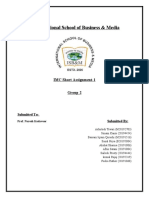 International School of Business & Media: IMC Short Assignment-1 Group 2