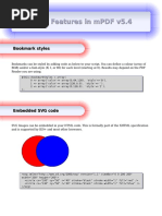 New Features in MPDF v5.4