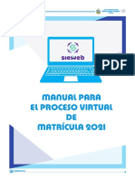 Manual para Proceso Virtual de matrícula 2021