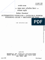 Automotive Vehicles - Integral Power Steering Gear - Method of - Test