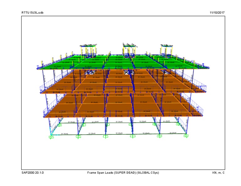 8.sap2000 Gravitasi Load | PDF