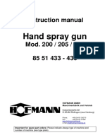 Instruction Manual: Hand Spray Gun