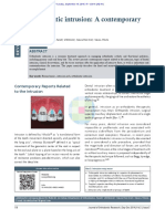 Contemporary Reports on Orthodontic Intrusion