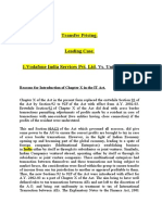 Transfer Pricing.: Reasons For Introduction of Chapter X in The IT Act