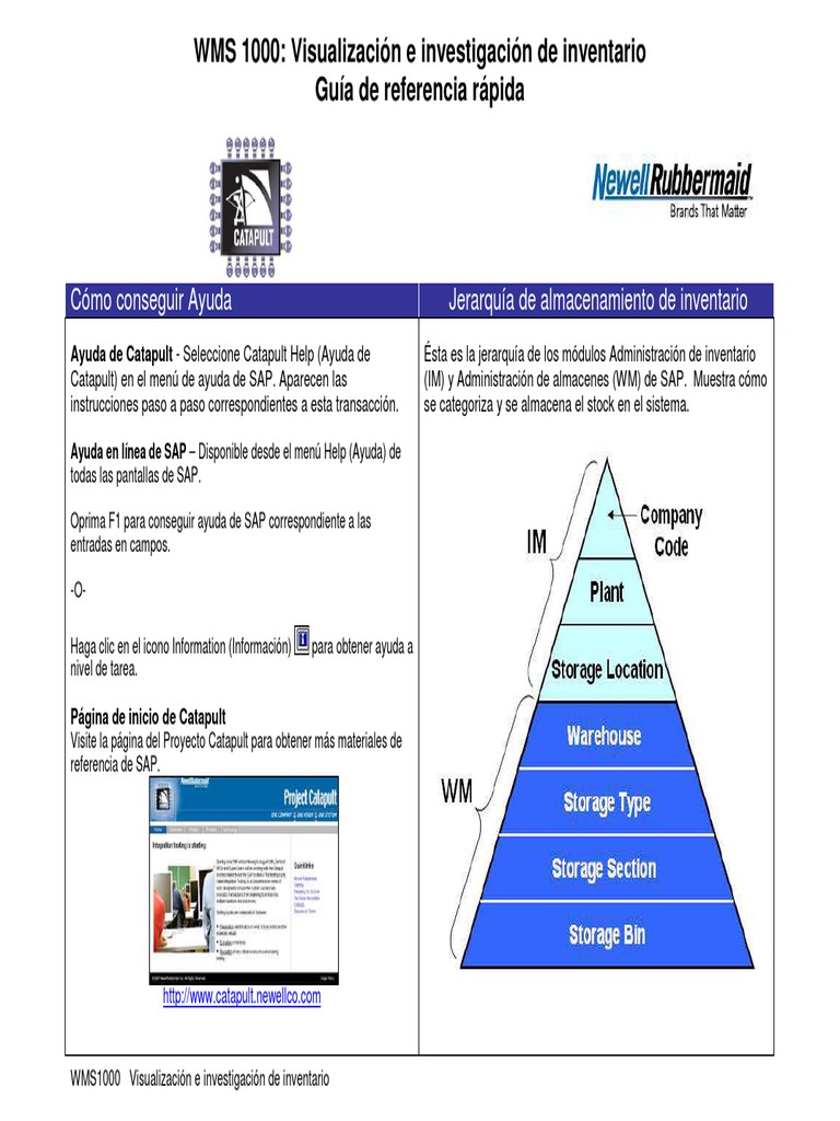 Guía WMS 1000: Inventario SAP | PDF | Ciencias de la Computación ...