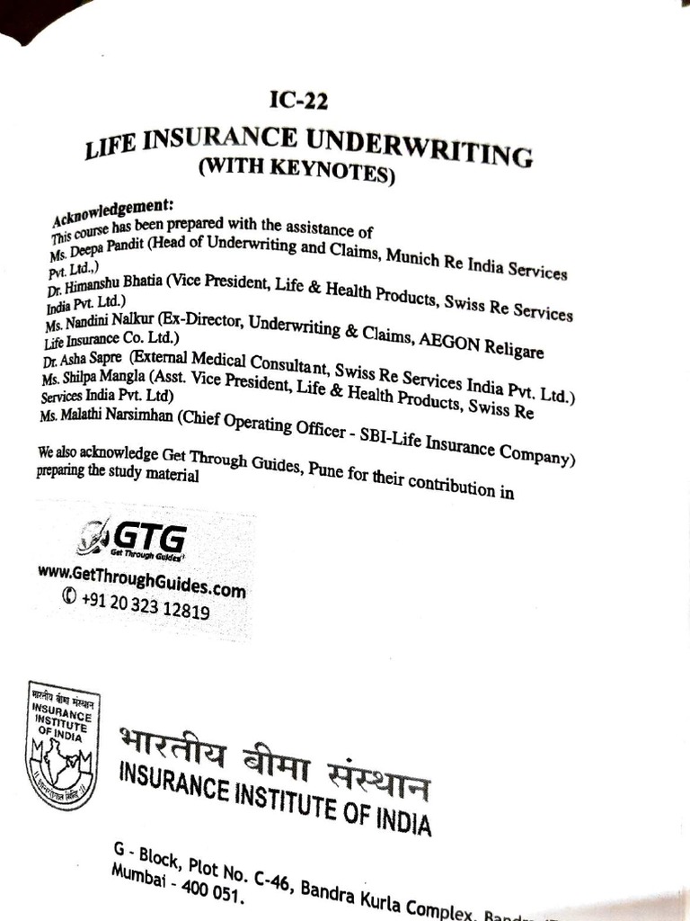 Insurance Book Life | PDF