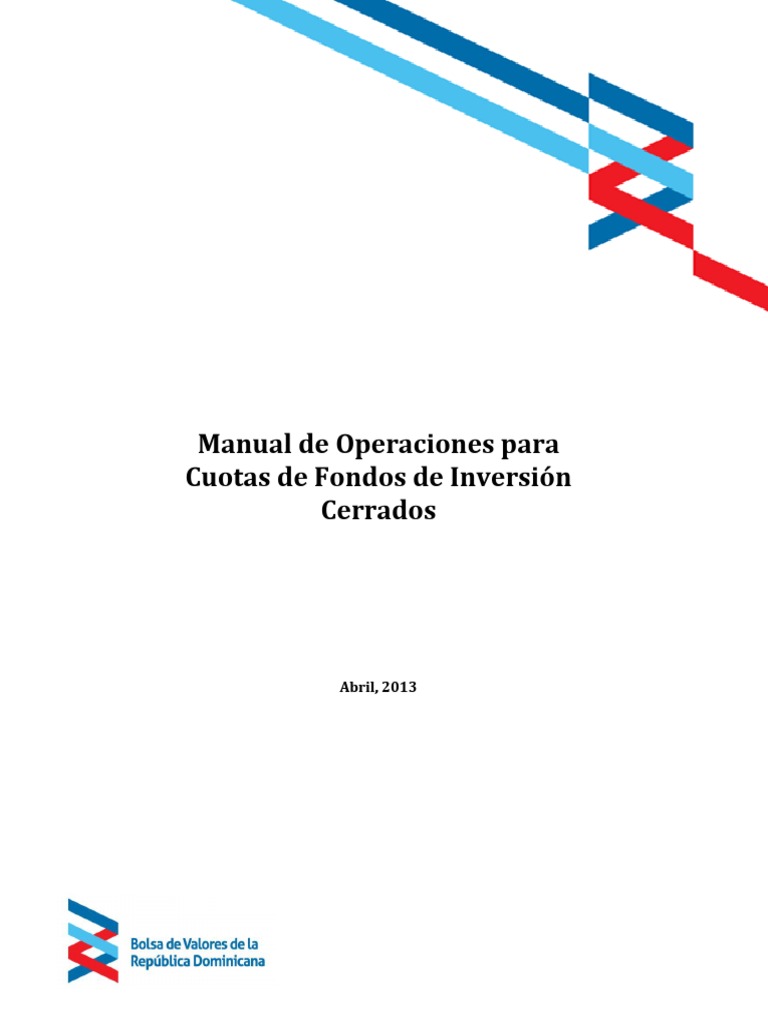 Manual Operaciones Fondos de Inversion PDF | PDF | Bolsa | Fondo de ...