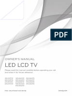 Led LCD TV: Owner'S Manual