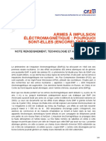 Armes À Impulsion Éléctromagnétique Pourquoi Sont-Elles Encore Très Peu Utilisées