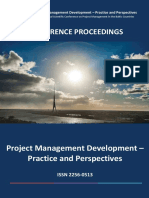 Conference Proceedings: Project Management Development - Practice and Perspectives