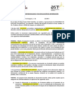 Acuerdo confidencialidad información mantenimiento servicios WAN Datacenter LAN