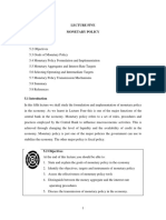 DFI 301 Lecture Five - Monetary Policy