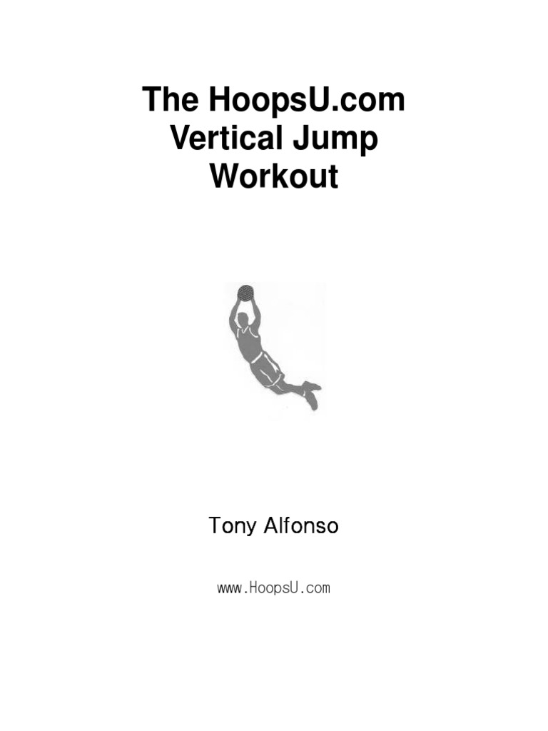 HoopsU Vertical Jump Training Workout PDF PDF Weight Training