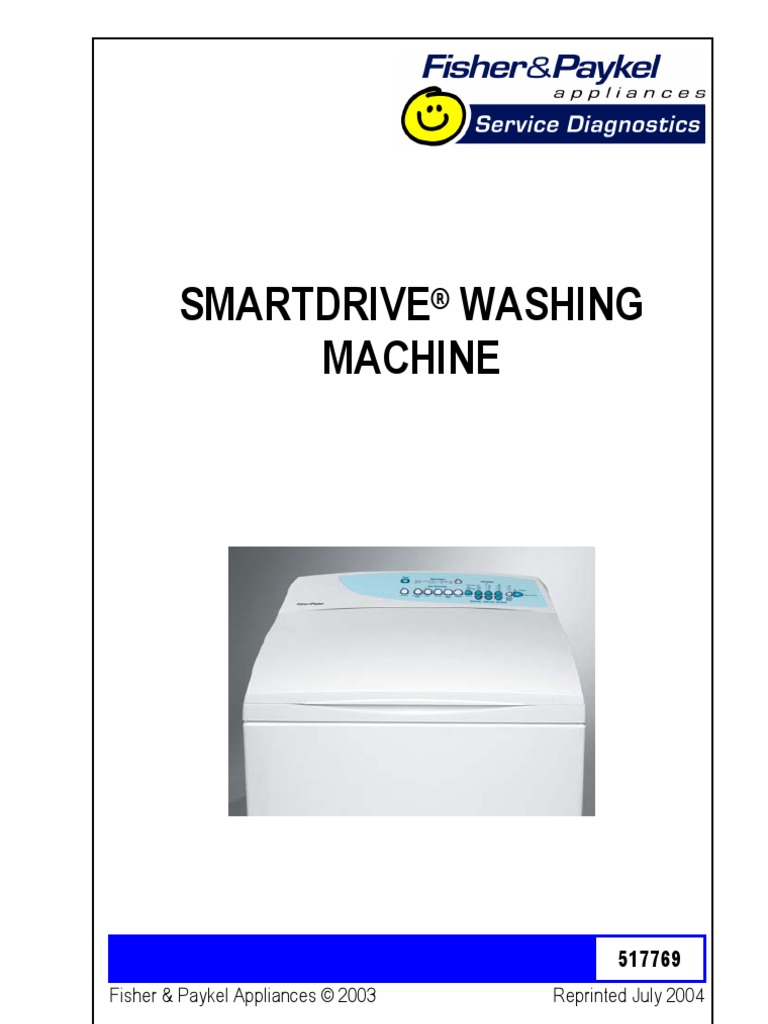 Fisher and Paykel SmartDrive Service manual 053 MW053-u  2010-05-31_170211_GWL_11US_FandP_service_manual |