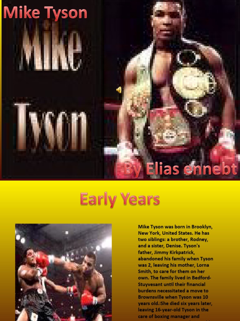 Mike Tyson in Ring Fantastic Boxing POSTER Standing