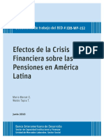 BID. Efectos de La Crisis Financiera Sobre Las Pensiones en AL