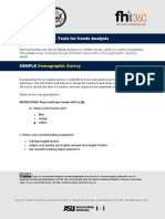 Module 2 - Sample Demographic Survey