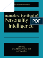 International Handbook of Personality and Intelligence 1995