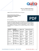 Plan piloto centros tolerancia Quito noviembre diciembre 2020