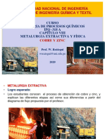 Proceso metalúrgico del cobre y zinc