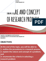 Week 02 Nature and Concept of Research Problem
