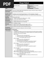 Shape Robot Lesson Plan