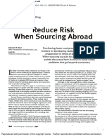 Reduce Risk When Sourcing Abroad