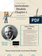 Curriculum Models - Chapter 1