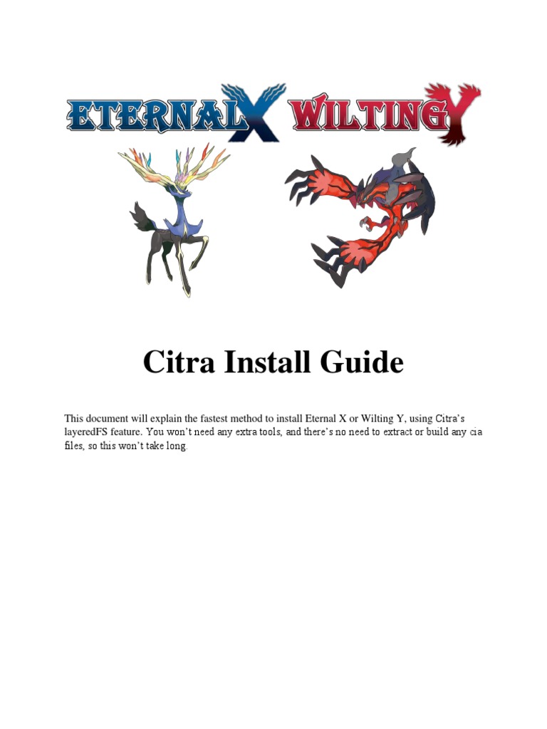 Citra Install Guide | PDF | Computing Platforms | Operating System Families