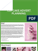 Cupcake Advert Planning