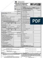 Certificate of Compensation Payment/Tax Withheld: (Present)