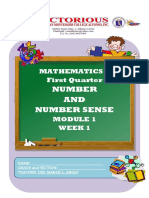 Math Number and Number Sense Module