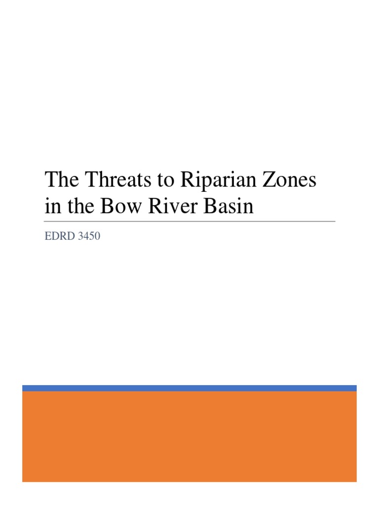 Sample Final Paper 1 - Riparian Zones Bow River | PDF | Riparian Zone ...