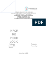 Dorys Pescoso Informe Psicologico Test