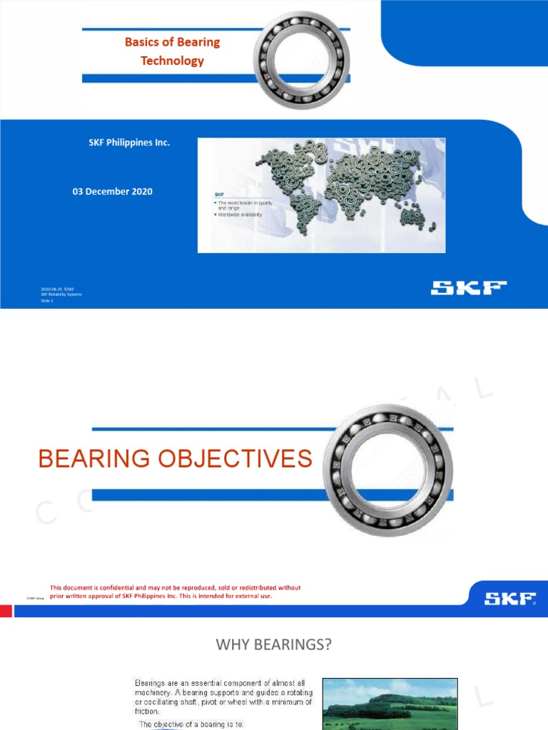Basics of Bearing Technology: SKF Philippines Inc | PDF | Bearing ...