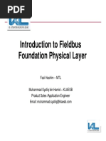 Introduction To Fieldbus Foundation Physical Layer: Fazi Hashim - MTL