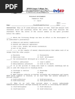 1st. Cycle - Summative Test (PERDEV) 11