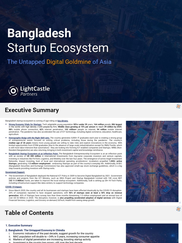 Bangladesh's Emerging Startup Ecosystem | PDF | Startup Company | Small ...