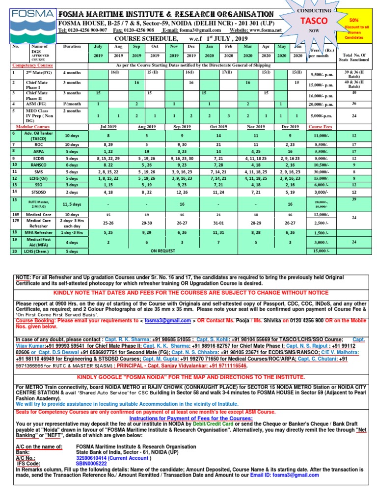 Tasco: Fosma Maritime Institute & Research Organisation | PDF ...