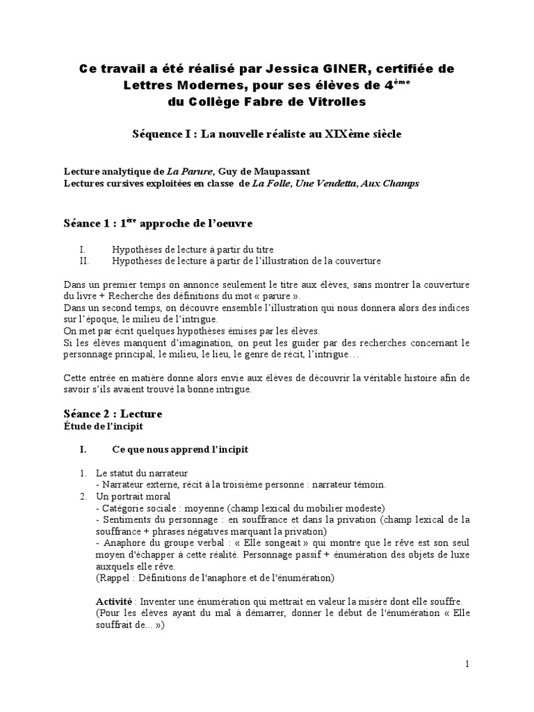 La Vénus D Ille Analyse Complète Pdf Realisme | PDF | Réalisme (littérature) | Guy de Maupassant