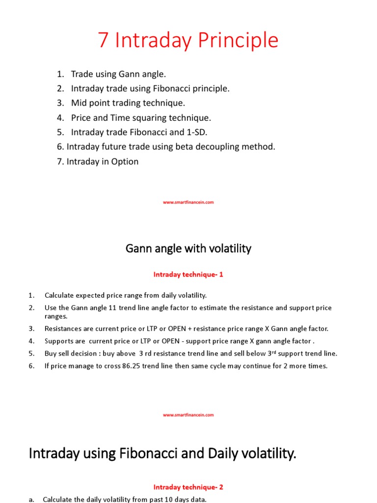 7 Intraday Trading Strategies Explained | PDF | Business