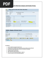 Sales Set Article With ERLA Item Category With Header Pricing