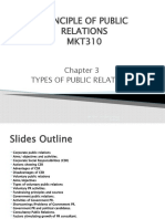 Chapter 3-TYPES OF PR mkt310