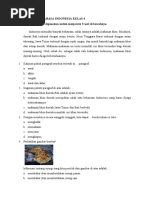SOAL LATIHAN BAHASA INDONESIA KELAS 4
