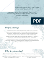 Deep Learning Influences Curriculum