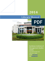 Library Manual: Symbiosis Institute of Management Studies (SIMS)