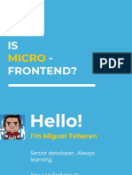 What IS - Frontend?: Micro