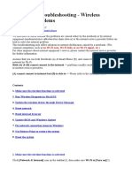 Notebook Troubleshooting - Wireless Network Problems